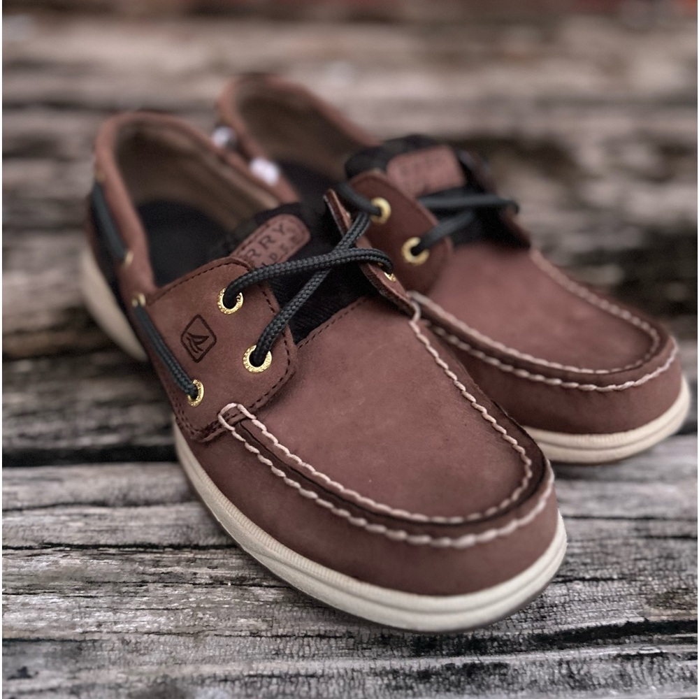 Sperry Top Siders Leather Blue Green Tartan Plaid Women's Boat Shoes Size 6.5 - Picture 4 of 12